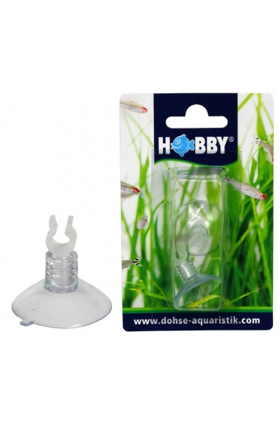 Присоска з пластиковим затискачем Hobby 4/6мм 2шт. (61851)