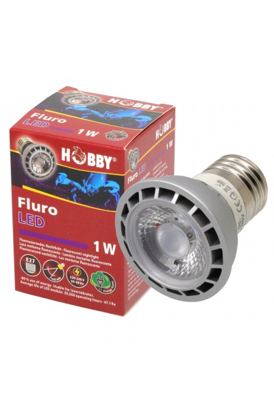 Ультрафіолетова лампа LED для тераріумів Hobby Fluro LED 1 W (37600)