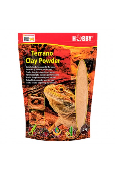 Глиняний порошок для тераріумного субстрату Hobby Terrano Clay Powder yellow 1,3 кг (33212)