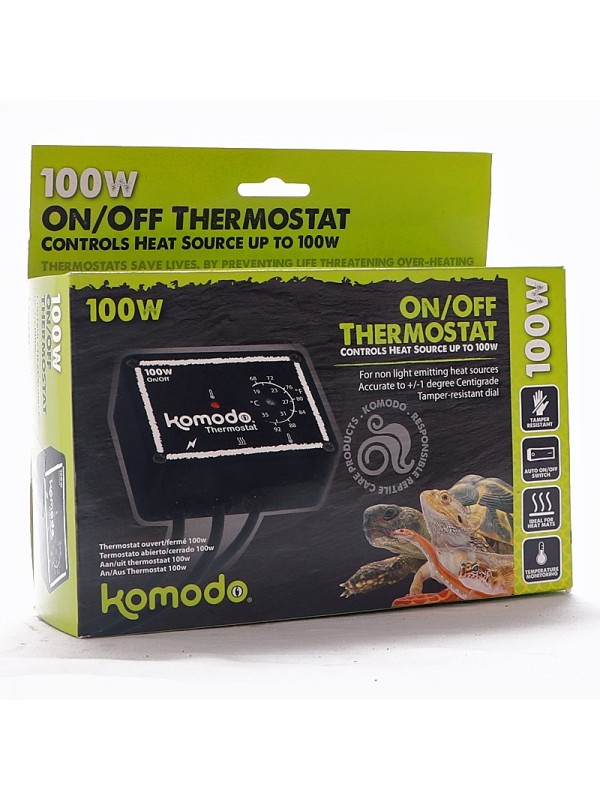Аналоговий димер термостат Komodo Dimmer Thermostat 100W для нагрівального кабелю або мати