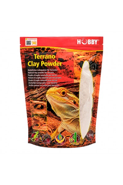 Глиняный порошок для террариумного субстрата Hobby Terrano Clay Powder white 1,3 кг (33214)