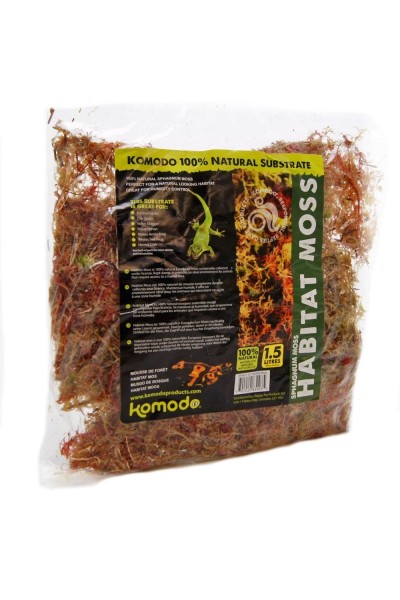 Живий мох Komodo Habitat Moss 1,5л (83003)