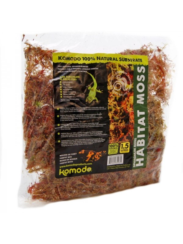 Живий мох Komodo Habitat Moss 1,5л (83003)