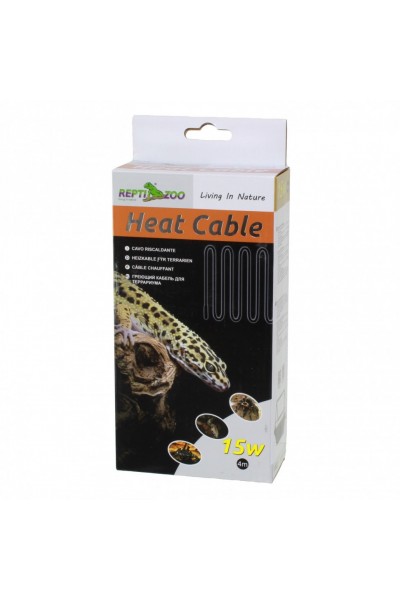 Нагрівальний кабель Repti-Zoo Heat Cable 4м 15W RS4015 для тераріуму з електромагнітним захистом