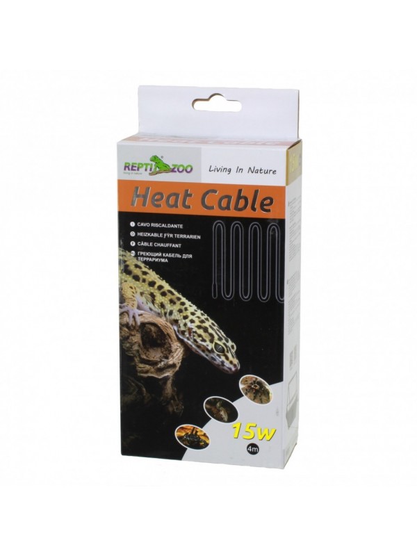 Нагрівальний кабель Repti-Zoo Heat Cable 4м 15W RS4015 для тераріуму з електромагнітним захистом