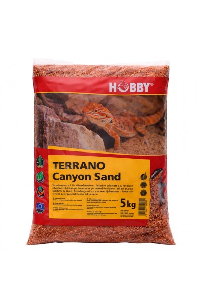 Песок натуральный Hobby Terrano Canyon Sand 5 кг 0,4-0,85 мм для пустынного террариума (33224)