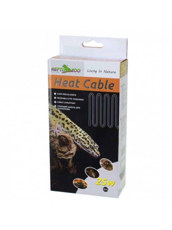 Нагрівальний кабель Repti-Zoo Heat Cable 5м 25W RS5025 для тераріуму з електромагнітним захистом