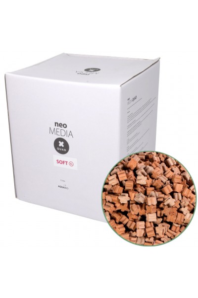 Наполнитель для биофильтрации с понижением pH Aquario Neo Media Soft XL Premium Quad 5 л