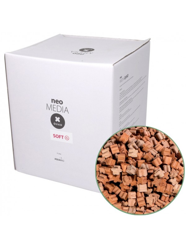 Наполнитель для биофильтрации с понижением pH Aquario Neo Media Soft XL Premium Quad 5 л