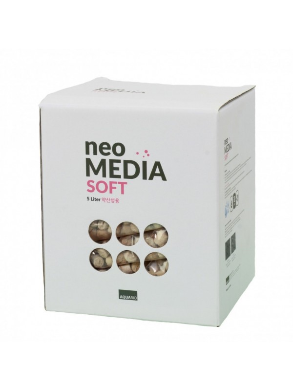 Наполнитель для биофильтрации с понижением pH Aquario Neo Media Soft 5л (neomedia-s5)