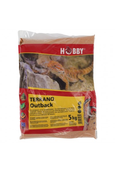 Субстрат для пустынных рептилий Hobby Terrano Outback red 0-1мм 5кг (34084)