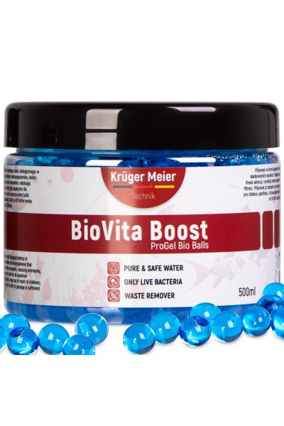 Бактерії в гельових кульках для акваріуму Kruger Meier BioVita Boost 500мл.