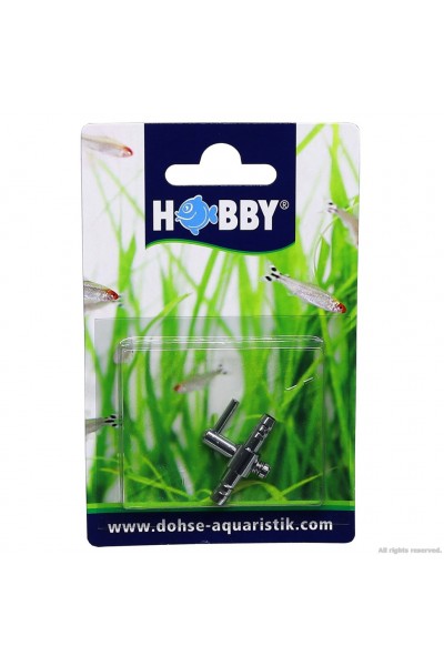 Кран на один вихід (метал) Hobby Metallic Air Valve 4/6мм (63330)