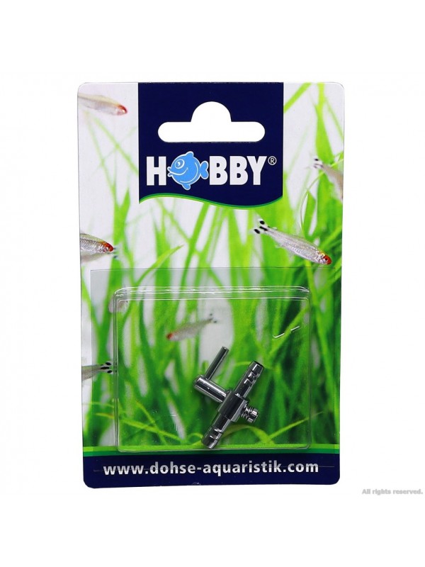 Кран на один выход (металл) Hobby Metallic Air Valve 4/6мм (63330)