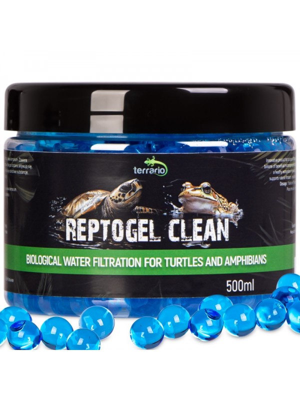 Бактерії в гельових кульках для черепах і рептилій Terrario ReptoGel Clean 500мл.