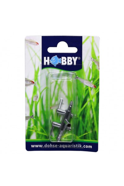 Кран на два выхода (металл) Hobby Metallic Air Valve 4/6мм 2-Ways (63340)