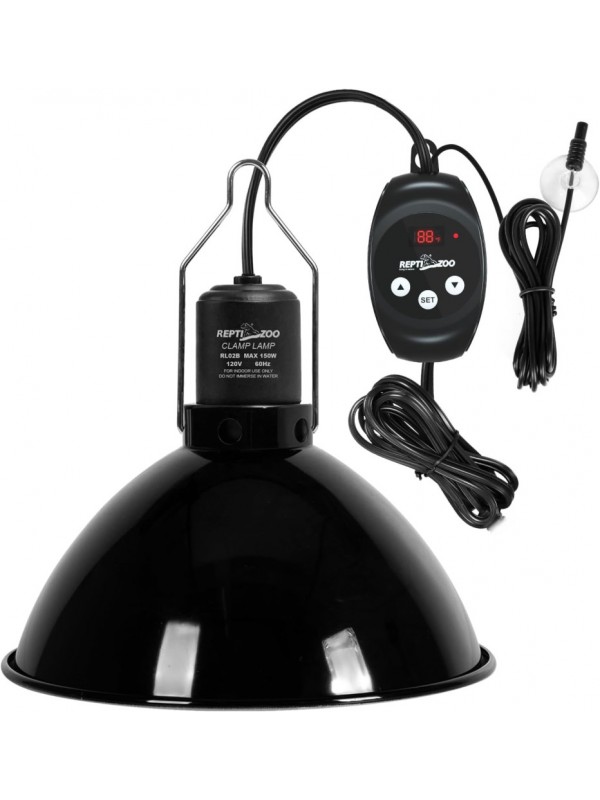 Світильник глибокий рефлекторний з термостатом Repti-Zoo 150W (RL02BTC)