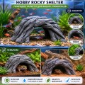 Декорация укрытия Hobby Rocky Shelter 20×13,5×8,5см для террариума и аквариума (36504)