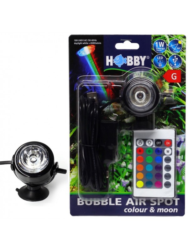 Распылитель с LED освещением Hobby Bubble Air Spot colour & moon (00677)