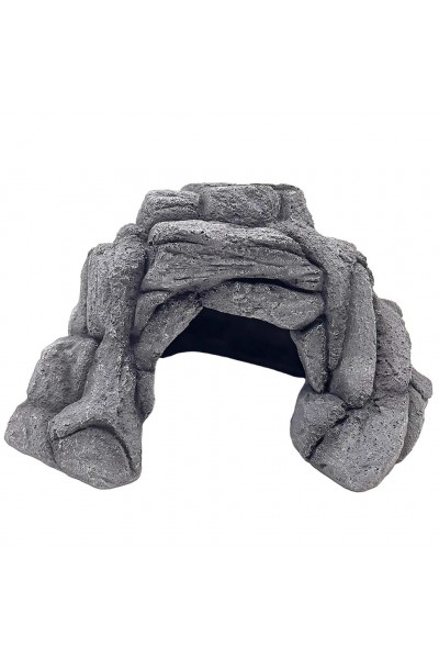 Декорация углового укрытия Hobby Rocky Corner Shelter 19×17,5×13,5 см для террариума и аквариума (36506)