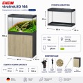 Акваріумний комплект Eheim vivaline LED 144 1x10.6W (LED) anthracite/wood з тумбою (0613095)