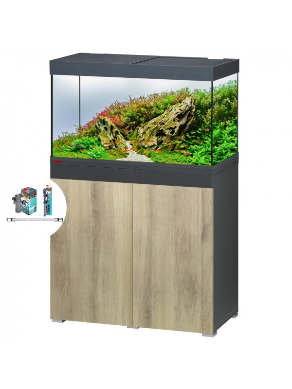 Акваріумний комплект Eheim vivaline LED 144 1x10.6W (LED) anthracite/wood з тумбою (0613095)