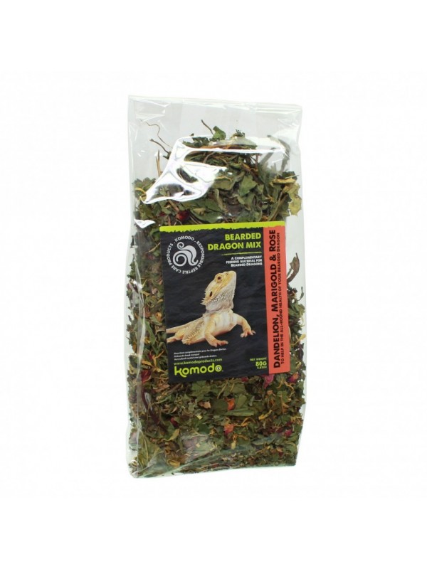 Суміш листя і пелюсток для Агами бородатий Komodo Bearded Dragon Mix 80г (83230)