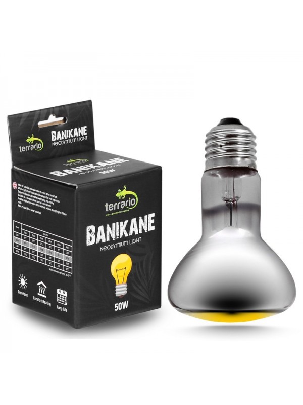 Неодимова лампа Terrario Banikane Neodymium Light 50W – обігрівальна UVA лампа для тераріуму