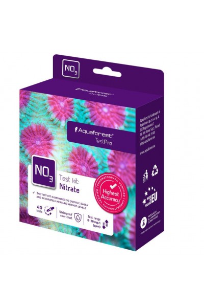 Тест на нітрати (NO3) Aquaforest Nitrate Test Kit для морського акваріума, до 40 тестів