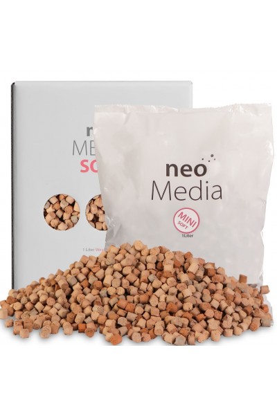 Наполнитель для биофильтрации с понижением pH Aquario Neo Media Soft Mini 1л