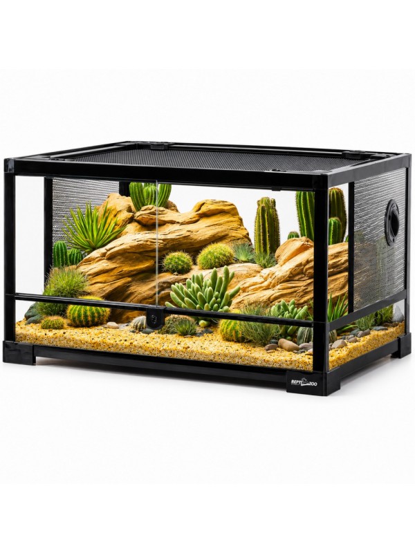 Террариум Repti-Zoo 60x45x32см со стеклянной дверцей, замком и водостойким дном (RK0117N)