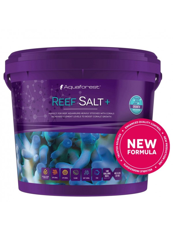 Соль морская для SPS и LPS кораллов Aquaforest Reef Salt Plus 22 кг с повышенным Ca, Mg и KH