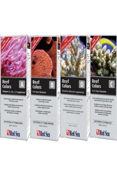 Red Sea Coral Colors A,B,C,D 100ml 4-Pack