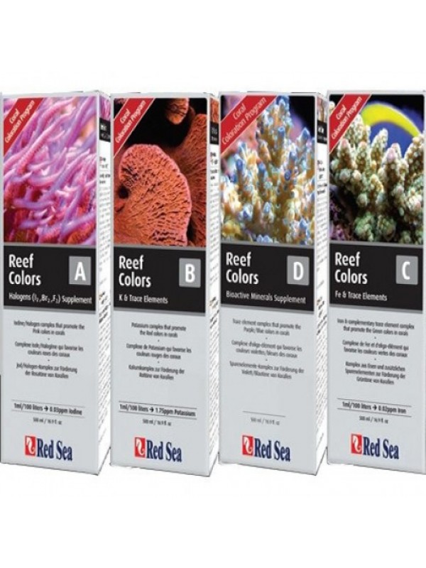 Red Sea Coral Colors A, B, C, D 100ml 4-Pack