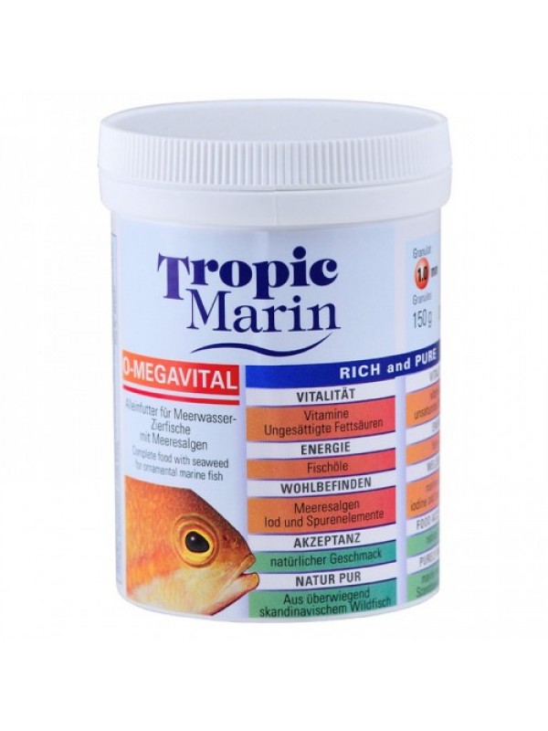 Tropic Marin O-megavital 75г. гранули 1мм.