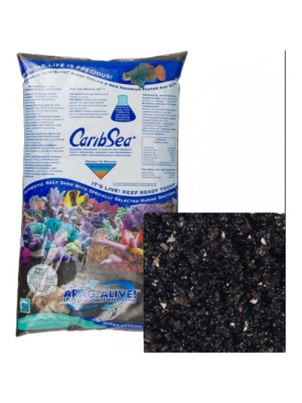 CaribSea Hawaiian Black Reef Sand живий пісок 9 кг чорний