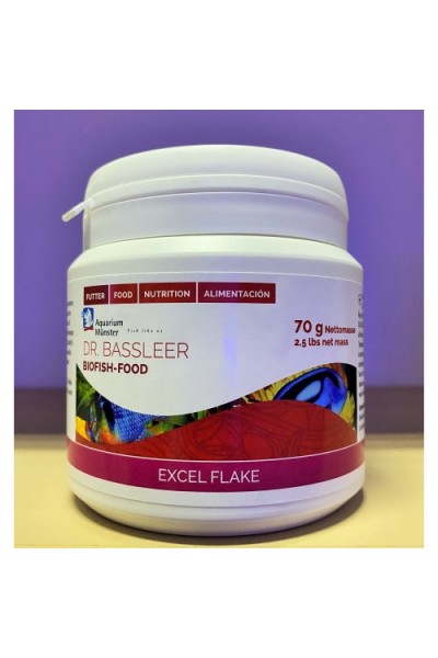 Корм Dr. Bassleer Biofish Food excel flake. Пластівці 70 гр