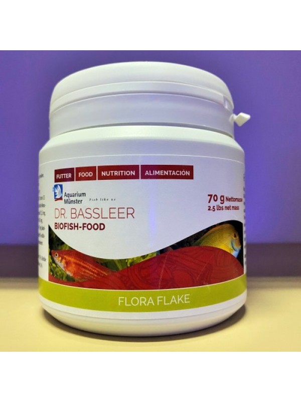Dr. Bassleer Biofish Food flora flake. Хлопья 70 гр