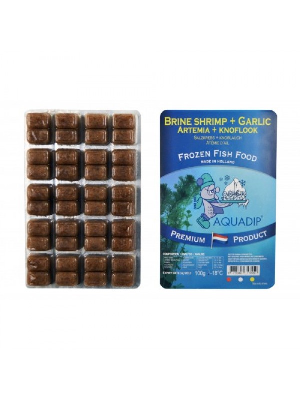 Заморожування Aquadip Artemia Brine Shrimp with garlic 100 г.
